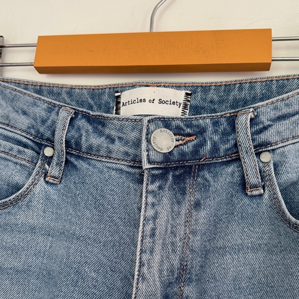 Articles Of Society Light Blue Distressed Skinny Ankle Jean - Picture 6 of 12